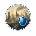Pollution shield — protects lungs from air pollution, dust and smoke